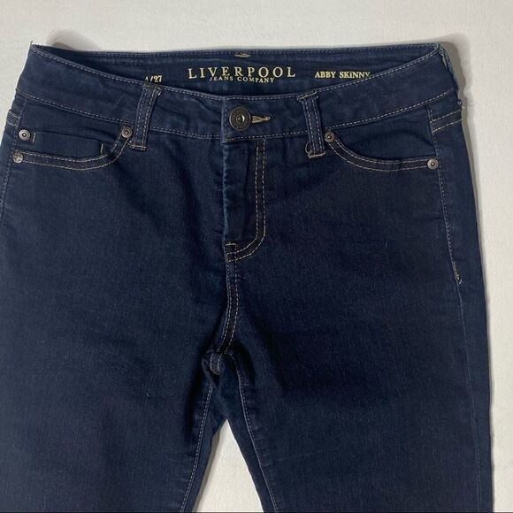 Liverpool | Dark Rinse Abby Skinny High Rise Jeans - Picture 2 of 8